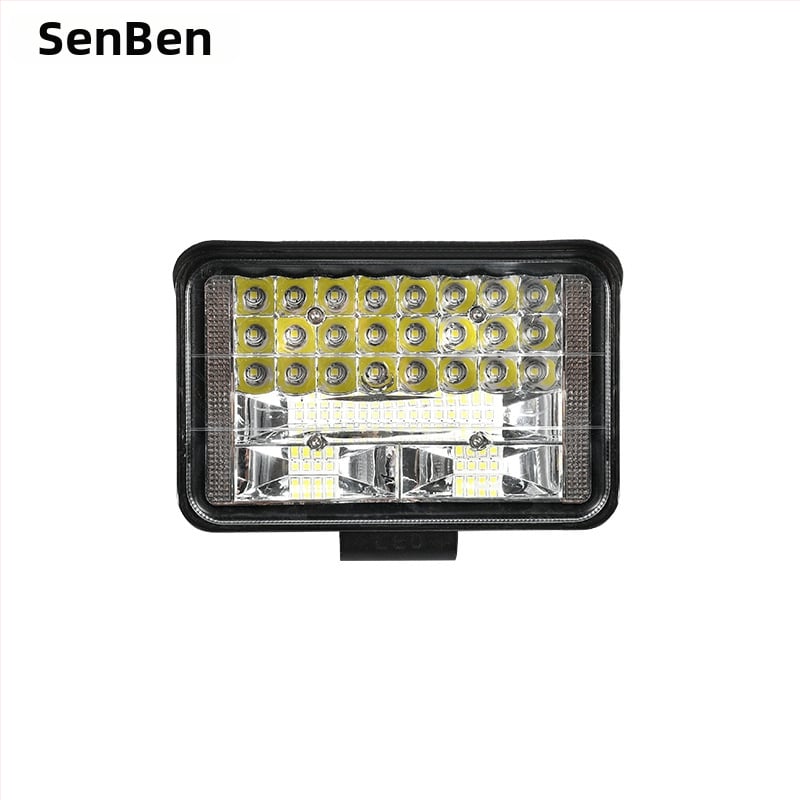 LED széles látószögű munka lámpa teherautók és terepjárók számára, 12/24V, 30W, 15000 lm, 3000K, alumíniumötvözet