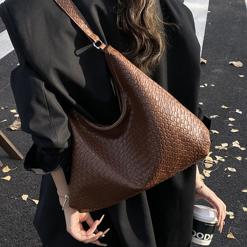 Ženska ramena Tote torba – retro stil, PU koža, vodoravni četvrtasti oblik, magnetsko zatvaranje, unutarnja džep za dokumente