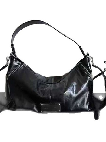 Cilindrična crossbody torba, PU koža s uljem i voskom, bočni zip, srednje veličine