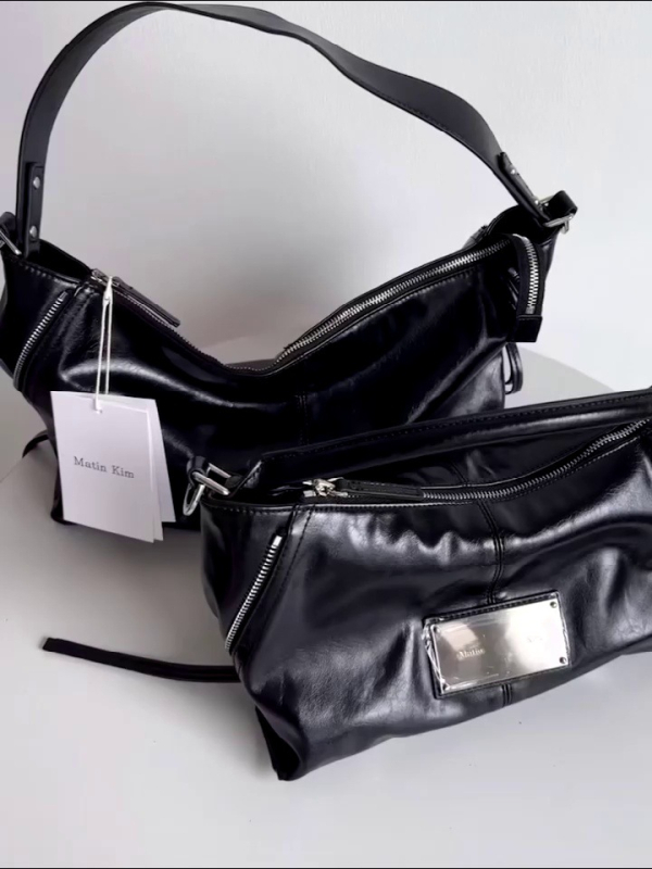 Cilindrična crossbody torba, PU koža s uljem i voskom, bočni zip, srednje veličine