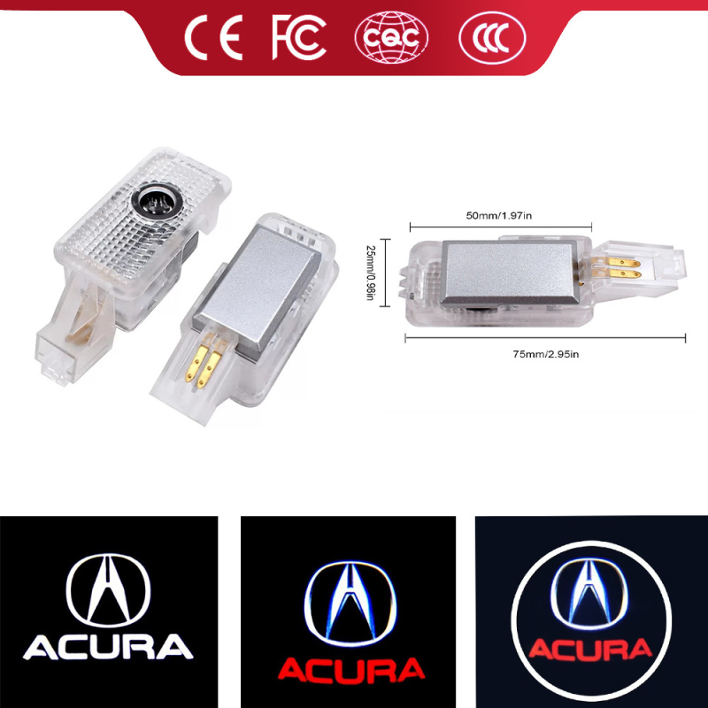 Acura LED projekcija ambijentalne rasvjete vrata za MDX ZDX TL TLX RLX — 5W, 12V, 0.5A; PVC + LED + kozmički aluminij; model Song