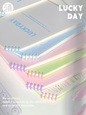 Caiet PP cu colțuri tăiate, foi detașabile, 120 pagini, hârtie 40 g