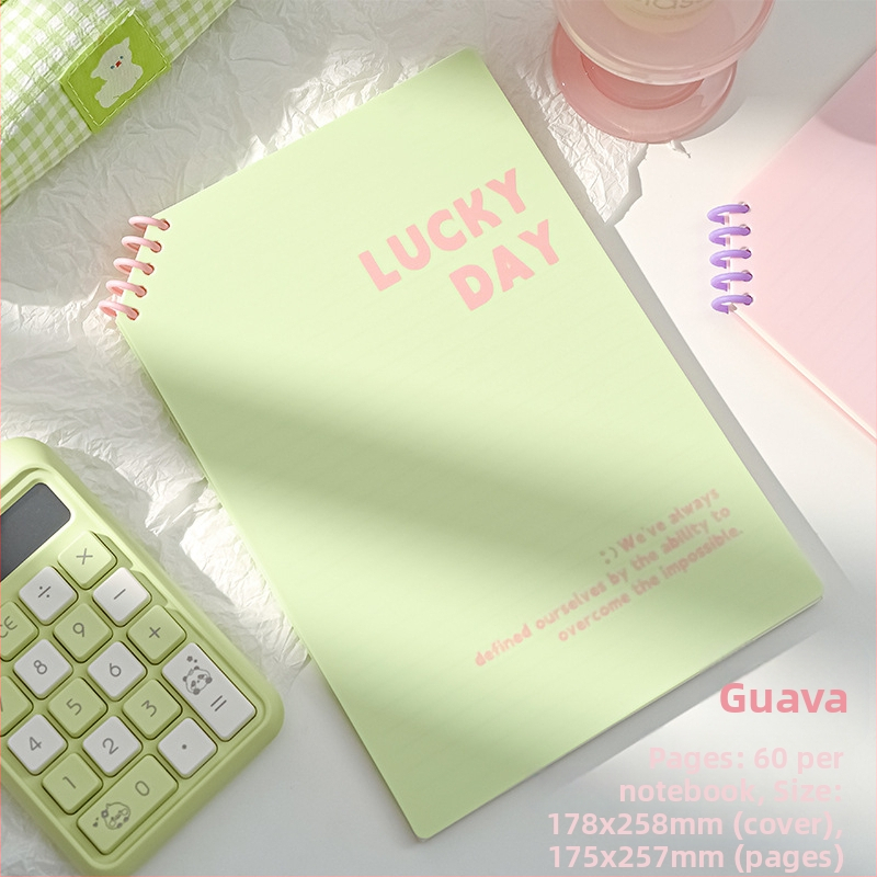 Caiet PP cu colțuri tăiate, foi detașabile, 120 pagini, hârtie 40 g