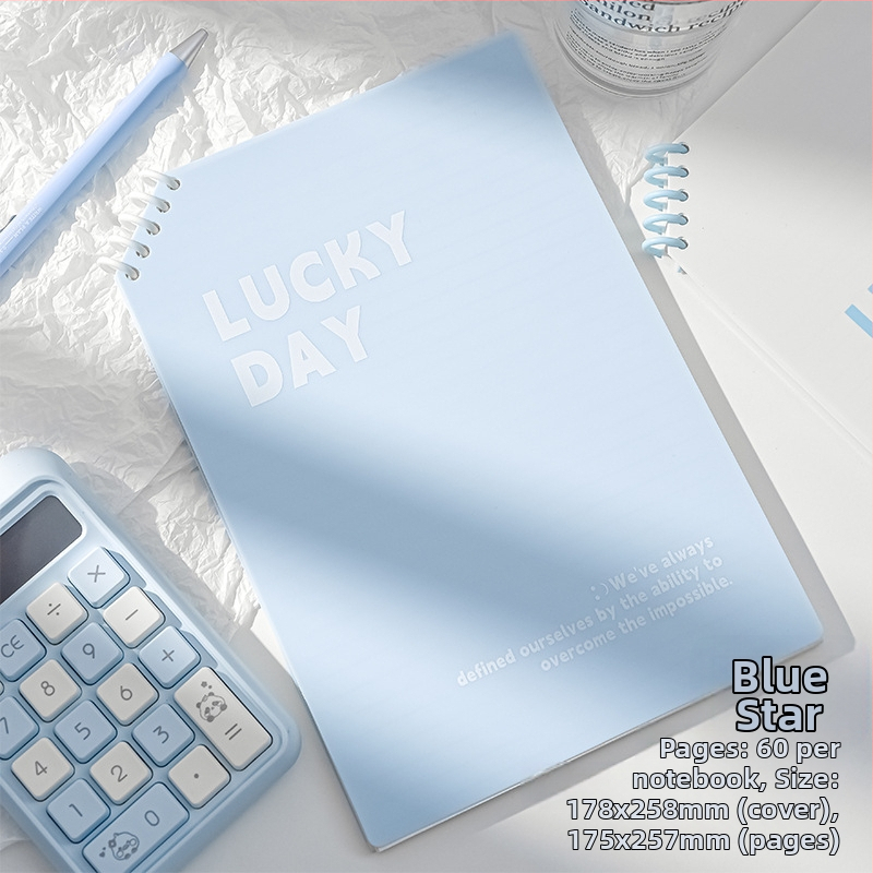 Caiet PP cu colțuri tăiate, foi detașabile, 120 pagini, hârtie 40 g