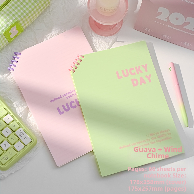 Caiet PP cu colțuri tăiate, foi detașabile, 120 pagini, hârtie 40 g