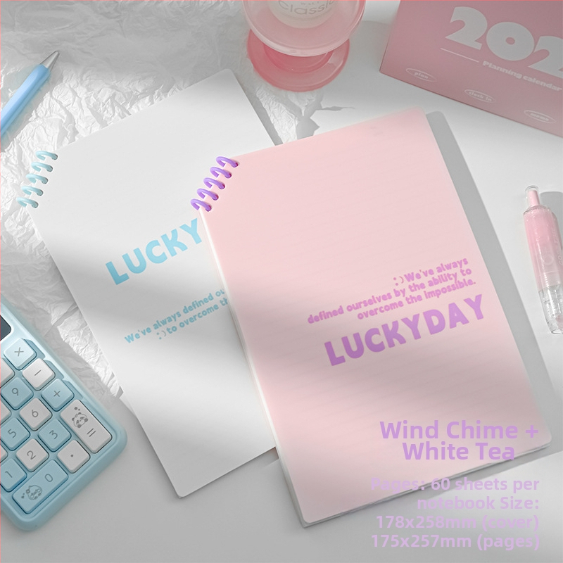 Caiet PP cu colțuri tăiate, foi detașabile, 120 pagini, hârtie 40 g