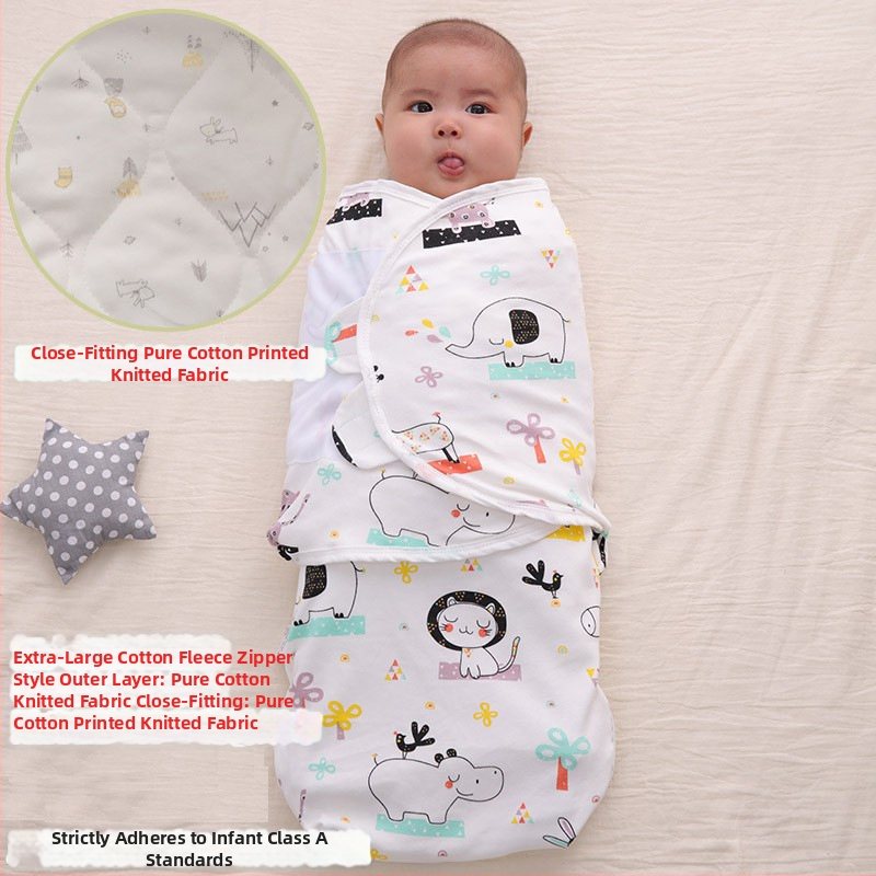 Swaddle deka za bebe s uzorkom životinja, za uzrast 1–3 godine, proljeće 2025