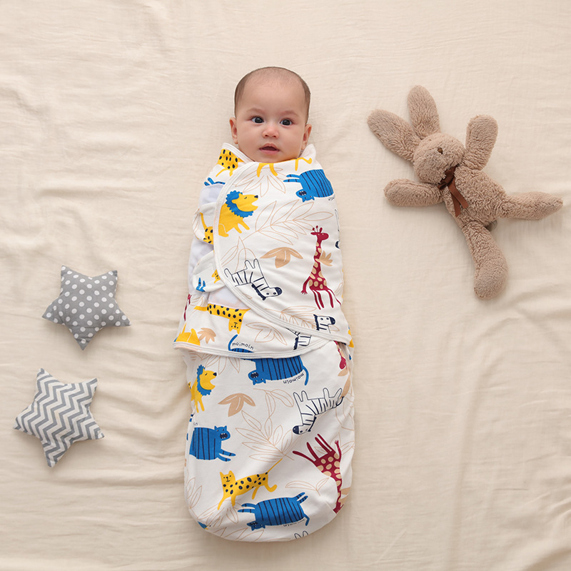 Swaddle deka za bebe s uzorkom životinja, za uzrast 1–3 godine, proljeće 2025