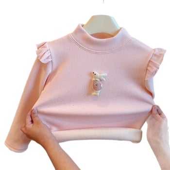 Παιδικό φλις πουλόβερ με επένδυση από φλίς, χοντρό, μακρυμάνικο, τύπωμα με εικόνες κινούμενων σχεδίων, 90% πολυεστέρας, για ηλικίες 3–8 ετών