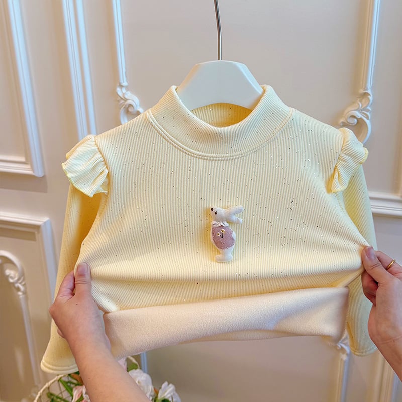 Παιδικό φλις πουλόβερ με επένδυση από φλίς, χοντρό, μακρυμάνικο, τύπωμα με εικόνες κινούμενων σχεδίων, 90% πολυεστέρας, για ηλικίες 3–8 ετών