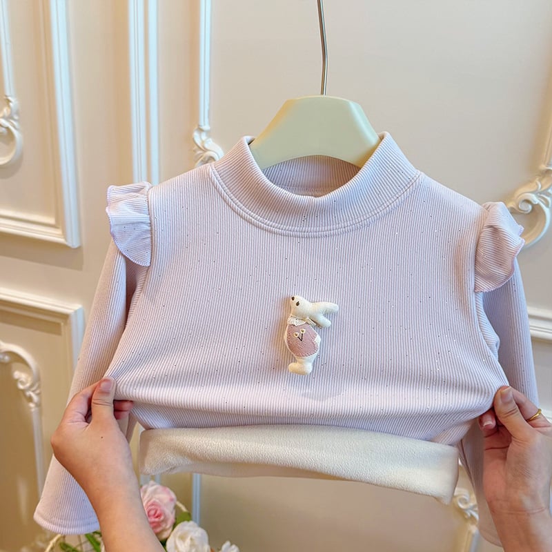 Παιδικό φλις πουλόβερ με επένδυση από φλίς, χοντρό, μακρυμάνικο, τύπωμα με εικόνες κινούμενων σχεδίων, 90% πολυεστέρας, για ηλικίες 3–8 ετών