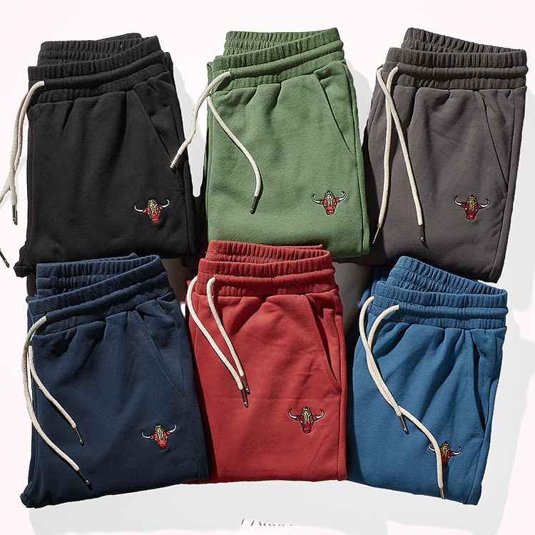 Muške jogger hlače – knit cargo stil, srednji pas, debeli terry, Cupro vlakno, mikroelastičnost