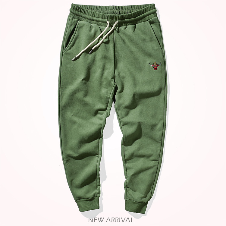 Muške jogger hlače – knit cargo stil, srednji pas, debeli terry, Cupro vlakno, mikroelastičnost