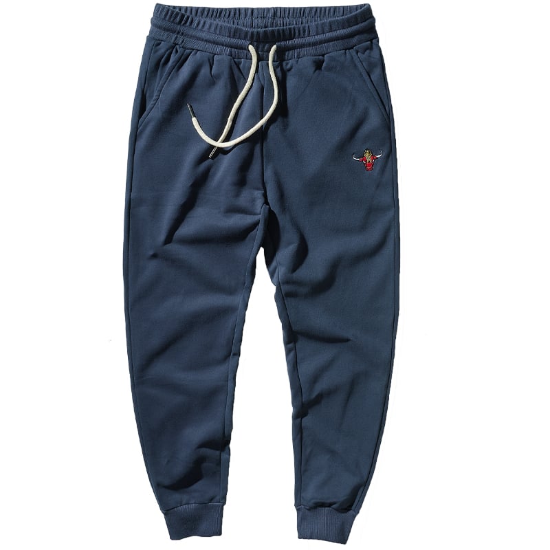 Muške jogger hlače – knit cargo stil, srednji pas, debeli terry, Cupro vlakno, mikroelastičnost