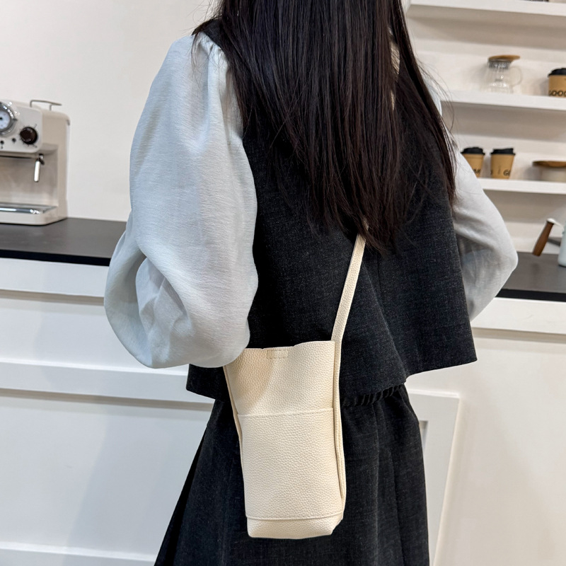 PU crossbody torba za mobitel, street fashion stil, horizontalni kvadratni oblik, magnetska kopča, unutarnji ID džep