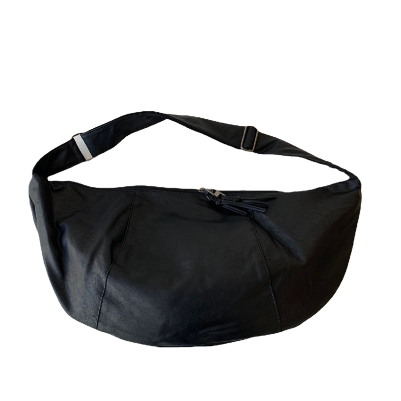 Ženska torba PU, Dumpling Bag stil, dumpling oblik, otvoreni dizajn, džep za telefon