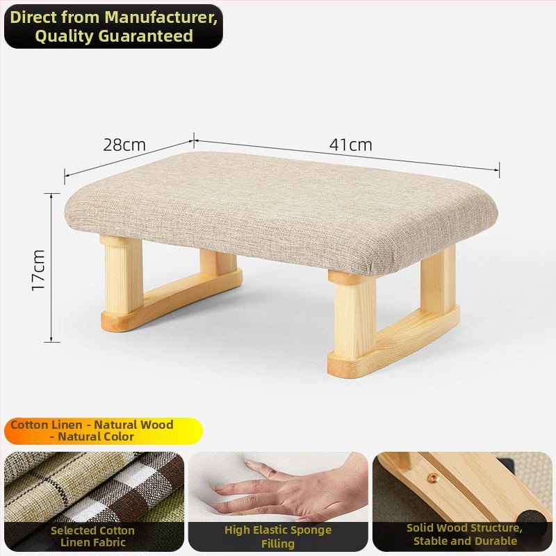 Fa lábtartó, japán stílusú, multifunkcionális, gyerekeknek, felnőtteknek és időseknek