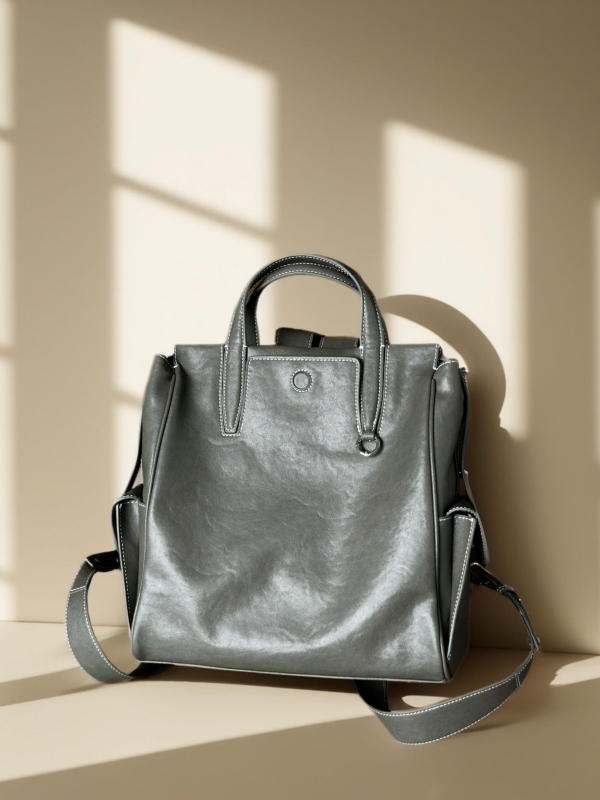 Casual unisex ruksak, torba za notebook od kože prvog sloja s biljnim taniniranjem, vintage stil, kapacitet 56–75 L