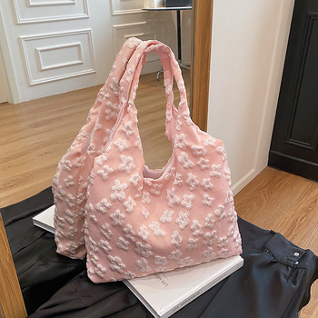 Torba Tote od tkanine, Street fashion stil, horizontalni kvadratni oblik, podstava od poliester, unutarnji džep za telefon