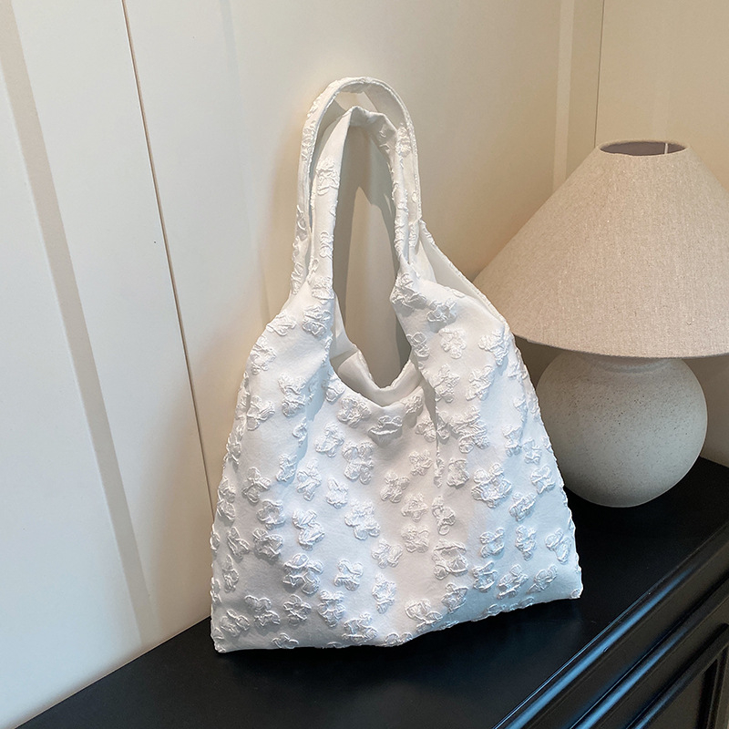 Torba Tote od tkanine, Street fashion stil, horizontalni kvadratni oblik, podstava od poliester, unutarnji džep za telefon
