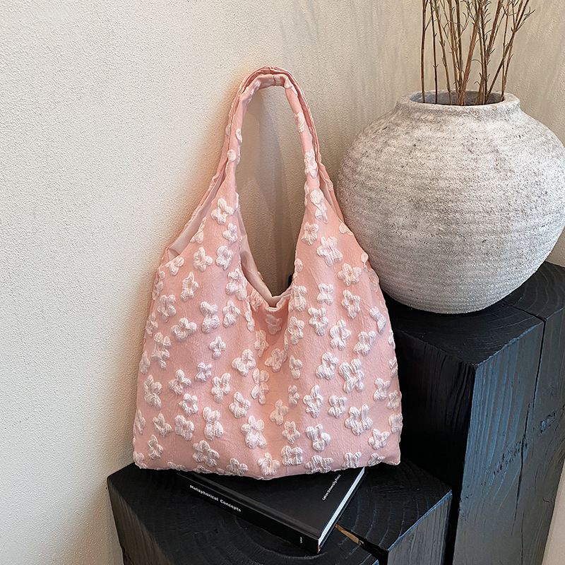 Torba Tote od tkanine, Street fashion stil, horizontalni kvadratni oblik, podstava od poliester, unutarnji džep za telefon