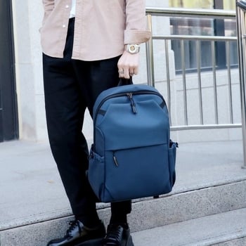 Nylon ruksak, kapacitet 20–35 L, prozračan, gradski minimalistički stil, zakrivljene naramenice