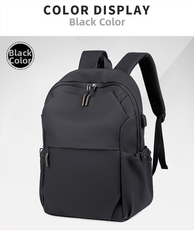Nylon ruksak, kapacitet 20–35 L, prozračan, gradski minimalistički stil, zakrivljene naramenice