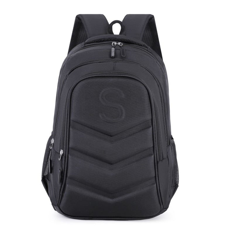 Ruksak za prijenosno računalo s čvrstim kućištem, unisex, proširivi, 20–35 L, kompatibilan s 12-inčnim prijenosnim računalom, PVC, naramenice s jastukom zraka