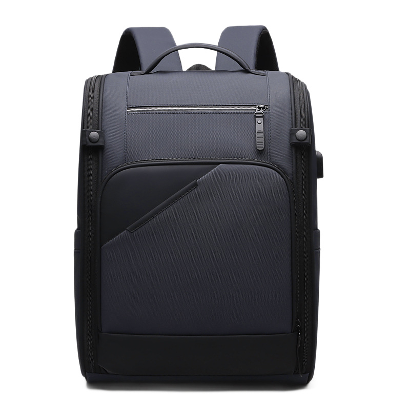 Muški ruksak za poslovna putovanja u gradskom minimalističkom stilu, pretinac za 15-inčni laptop, kapacitet 20–35 L, vodootporan, Oxford tkanina
