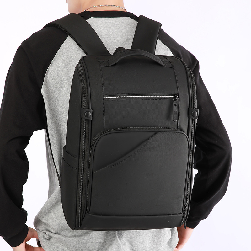 Muški ruksak za poslovna putovanja u gradskom minimalističkom stilu, pretinac za 15-inčni laptop, kapacitet 20–35 L, vodootporan, Oxford tkanina