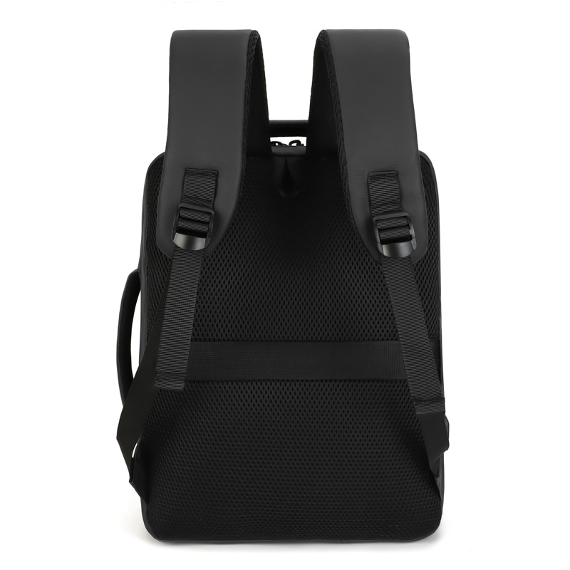 Unisex gradski minimalistički ruksak za prijenosno računalo – velik kapacitet ispod 20L, USB priključak, zračne naramenice, poliester podstava, za poslovna putovanja