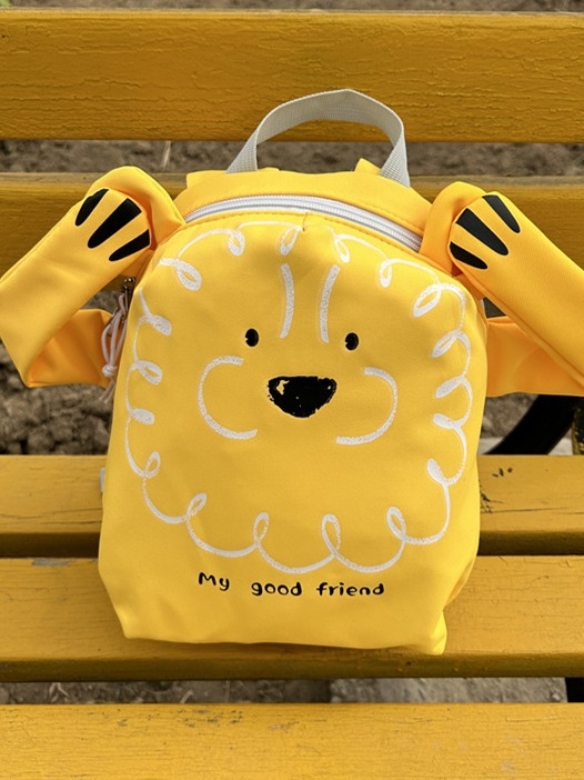 Dječji ruksak s cartoon životinjskim uzorkom, Oxford platna, prozračan, zakrivljene naramenice, unisex