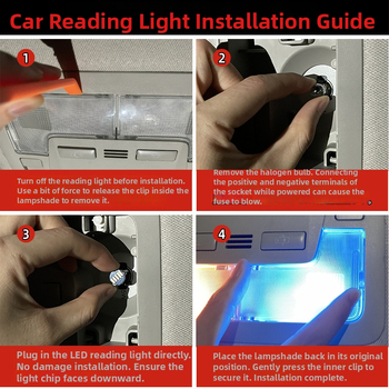 Buick GL8 LED εσωτερικό φως — φωτισμός ανάγνωσης, φωτισμός χώρου αποσκευών, φωτισμός καθρέφτη μακιγιά, φωτισμός πινακίδας κυκλοφορίας