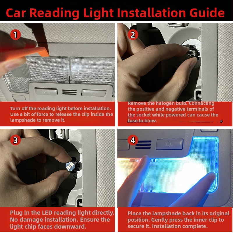 Buick GL8 LED εσωτερικό φως — φωτισμός ανάγνωσης, φωτισμός χώρου αποσκευών, φωτισμός καθρέφτη μακιγιά, φωτισμός πινακίδας κυκλοφορίας