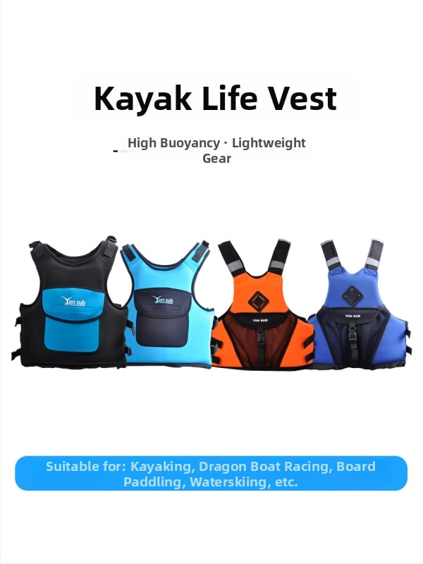 Спасителен жилет за възрастни за каяк, ветроходство и риболов — Yon Sub, EPE materiaal, голям джоб с капак