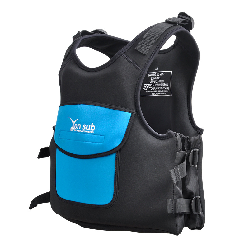 Спасителен жилет за възрастни за каяк, ветроходство и риболов — Yon Sub, EPE materiaal, голям джоб с капак