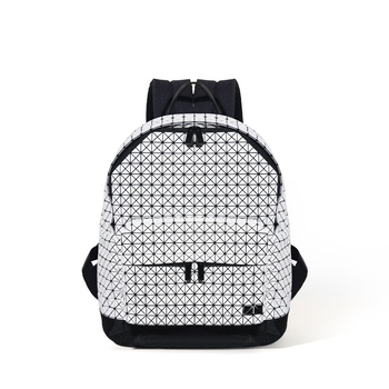 Geometrijski ruksak s uzorkom, PVC, kapacitet 20–35 L, unisex, kompatibilan s 12-inčnim prijenosnim računalom, za rekreacijska putovanja