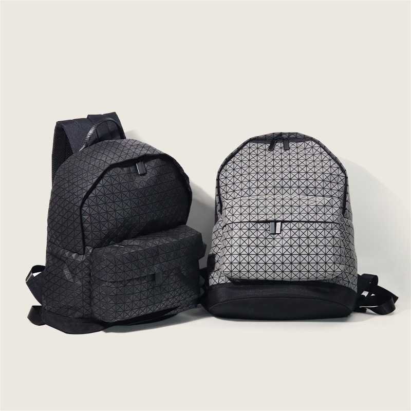 Geometrijski ruksak s uzorkom, PVC, kapacitet 20–35 L, unisex, kompatibilan s 12-inčnim prijenosnim računalom, za rekreacijska putovanja