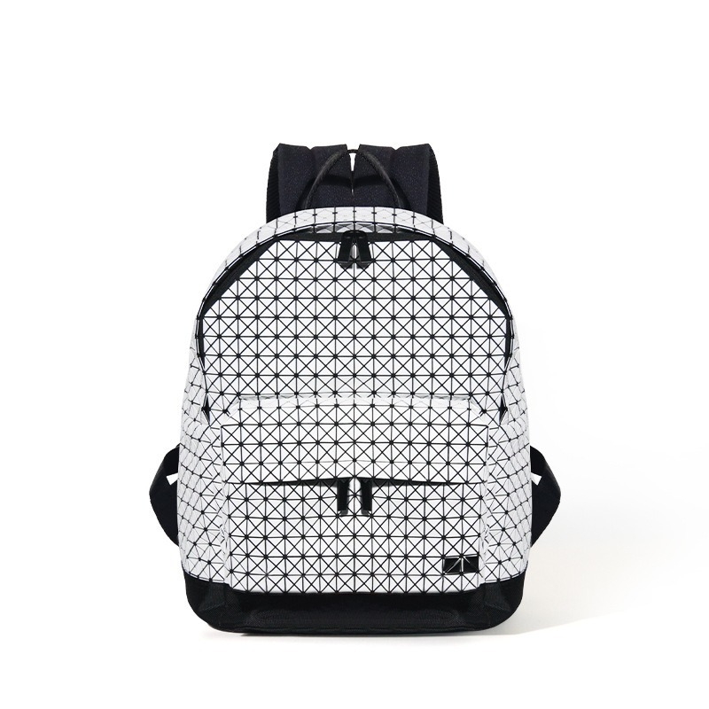 Geometrijski ruksak s uzorkom, PVC, kapacitet 20–35 L, unisex, kompatibilan s 12-inčnim prijenosnim računalom, za rekreacijska putovanja