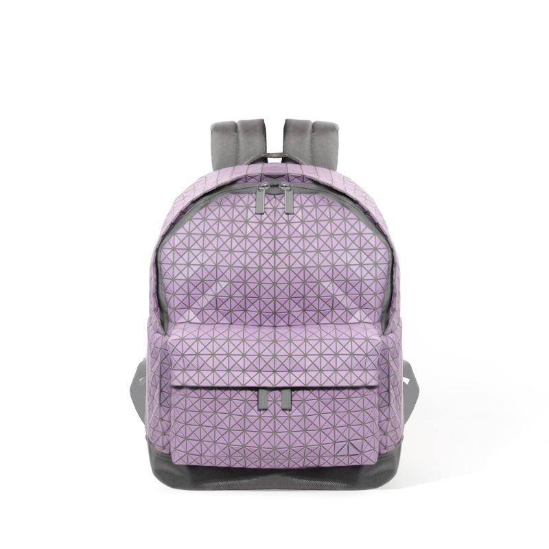 Geometrijski ruksak s uzorkom, PVC, kapacitet 20–35 L, unisex, kompatibilan s 12-inčnim prijenosnim računalom, za rekreacijska putovanja