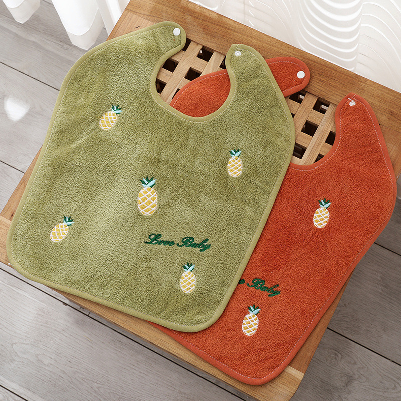 Детски биб за лице и миене с кърпа; памук-смесена тъкан, полиестерни влакна, водопоглъщащ, мултифункционален биб