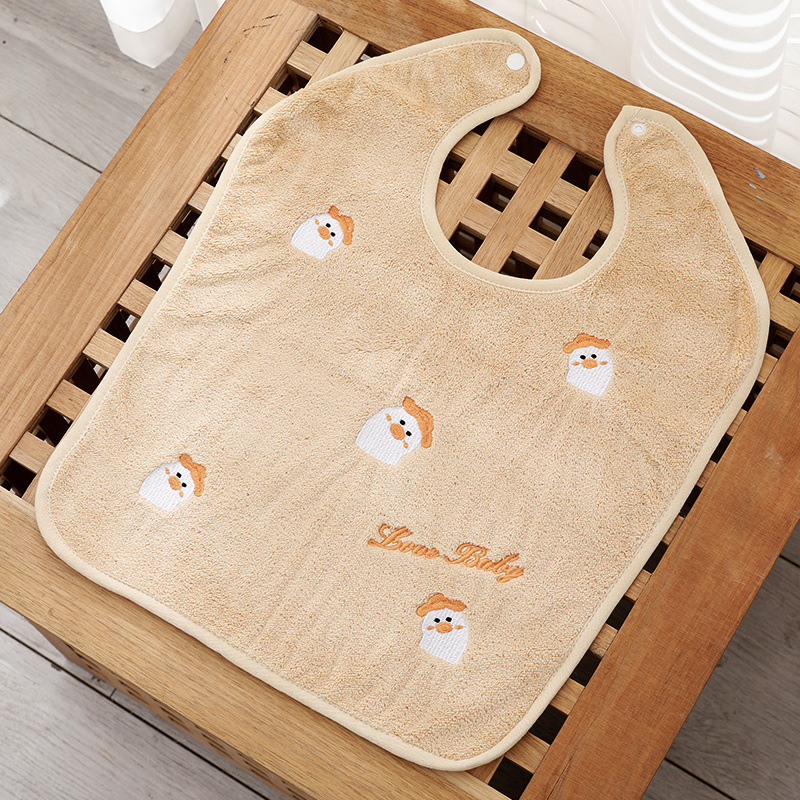 Детски биб за лице и миене с кърпа; памук-смесена тъкан, полиестерни влакна, водопоглъщащ, мултифункционален биб