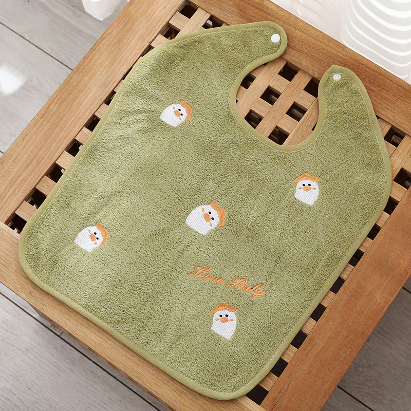 Детски биб за лице и миене с кърпа; памук-смесена тъкан, полиестерни влакна, водопоглъщащ, мултифункционален биб