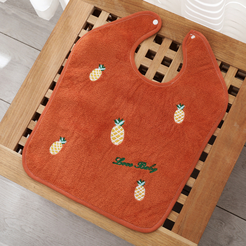 Детски биб за лице и миене с кърпа; памук-смесена тъкан, полиестерни влакна, водопоглъщащ, мултифункционален биб