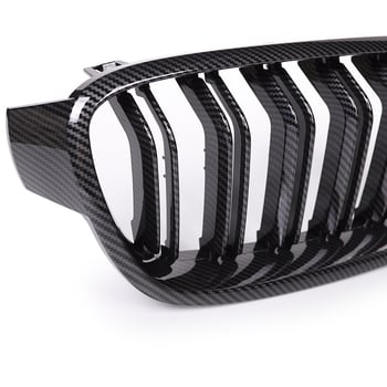 BMW 3 Series F30/F35 grilja bubrega — ABS plast, ugradnja u hladnjak, dvostruke paralelne šipke