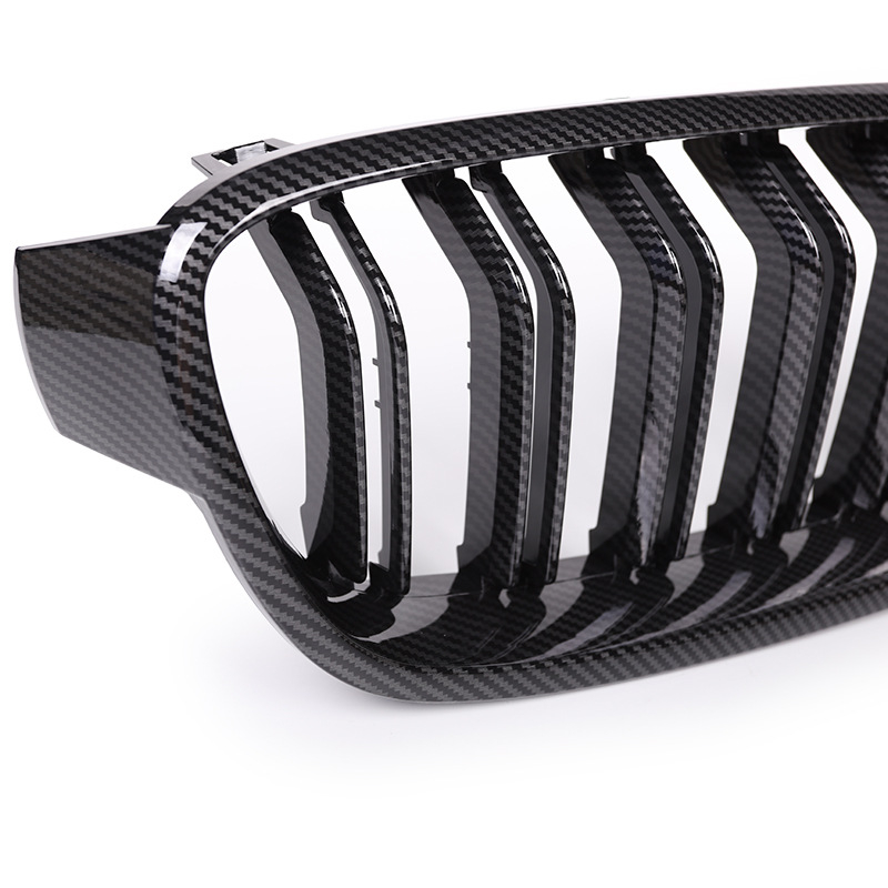 BMW 3 Series F30/F35 grilja bubrega — ABS plast, ugradnja u hladnjak, dvostruke paralelne šipke