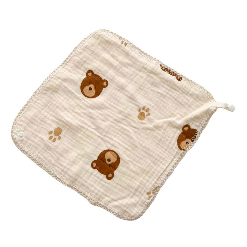 Двуфункционална триъгълна бебешка лигавник и кърпа за лице – марля и памук, висока попивност, мека, за деца 1–3 години