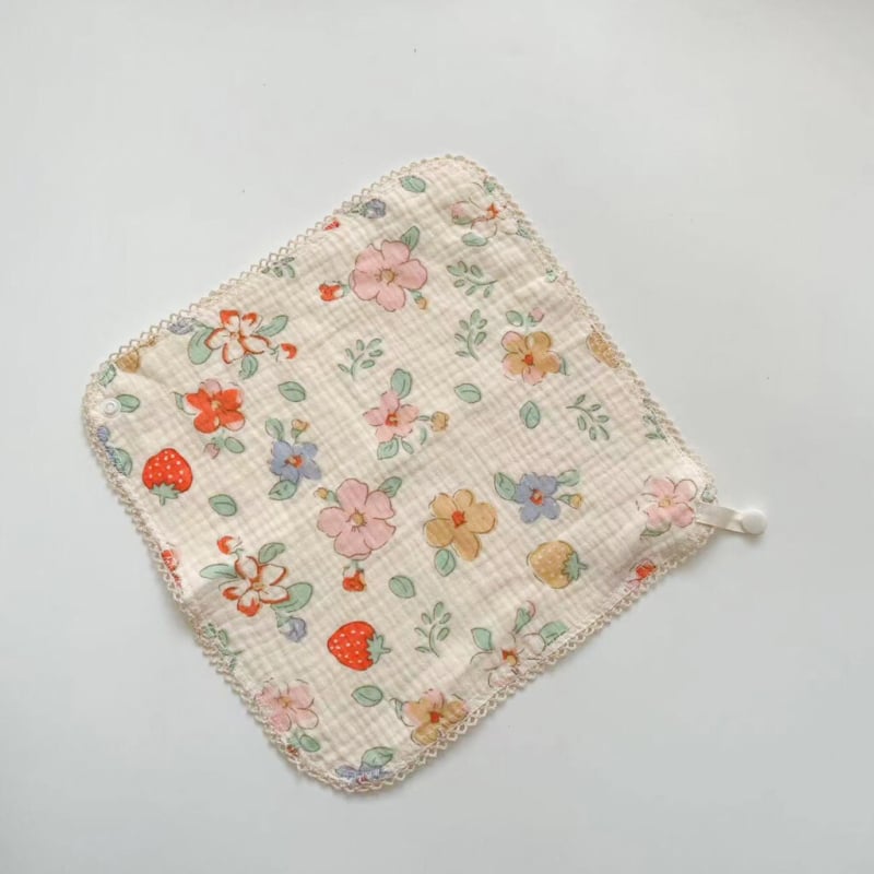 Двуфункционална триъгълна бебешка лигавник и кърпа за лице – марля и памук, висока попивност, мека, за деца 1–3 години