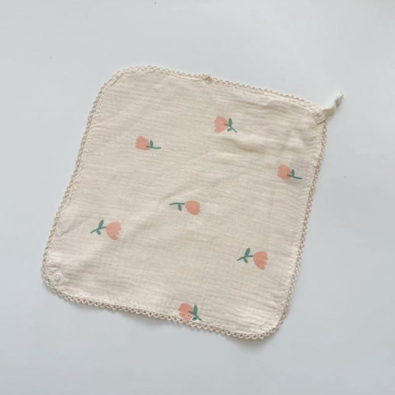 Двуфункционална триъгълна бебешка лигавник и кърпа за лице – марля и памук, висока попивност, мека, за деца 1–3 години