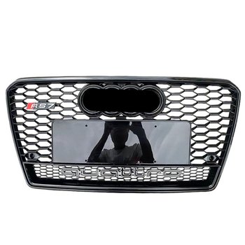 Prednja rešetka s pčelinjim uzorkom za Audi A7 (12–15), ABS plastika, montaža na prednji branik, dimenzije 95×15×45 cm, težina 4 kg